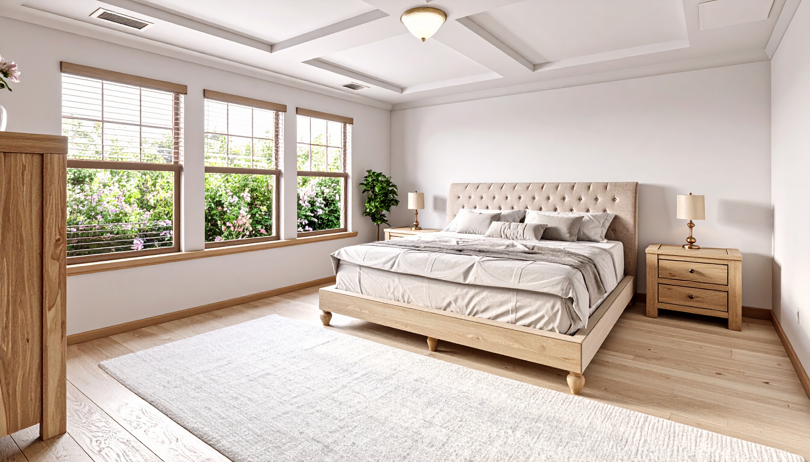 Grande camera da letto con letto